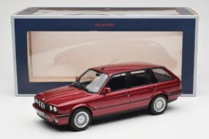 BMW 325i E30 Touring Roșu Metallic Norev 1:18 183218 Metal - imaginea 6 din 6