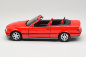 BMW 325i E36 Cabriolet Roșu Maisto 1:18 50229 Metal - imaginea 4 din 8