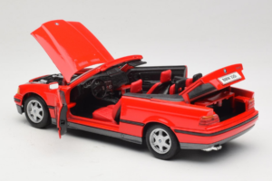 BMW 325i E36 Cabriolet Roșu Maisto 1:18 50229 Metal - imaginea 5 din 8
