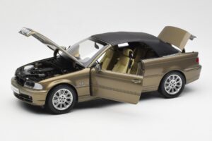 BMW 328Ci E46 Cabriolet Individual Alamă Metalizat Ediție Limitată Kyosho 1:18 80430395004 Metal - imaginea 2 din 8