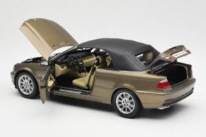 BMW 328Ci E46 Cabriolet Individual Alamă Metalizat Ediție Limitată Kyosho 1:18 80430395004 Metal - imaginea 5 din 8