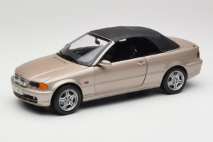 BMW 328i E46 Cabriolet Sand Beige Metallic Kyosho 1:18 80430009756 Metal - imaginea 3 din 9