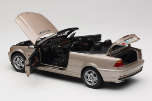 BMW 328i E46 Cabriolet Sand Beige Metallic Kyosho 1:18 80430009756 Metal - imaginea 6 din 9