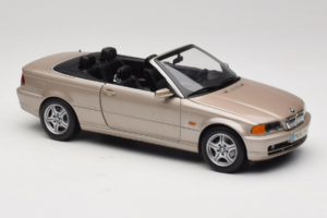 BMW 328i E46 Cabriolet Sand Beige Metallic Kyosho 1:18 80430009756 Metal - imaginea 7 din 9