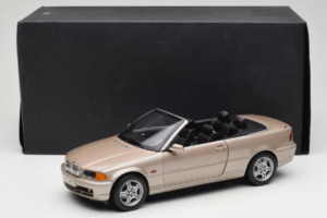BMW 328i E46 Cabriolet Sand Beige Metallic Kyosho 1:18 80430009756 Metal - imaginea 9 din 9