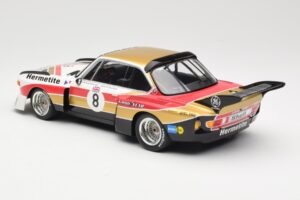 BMW 3.5 CSL E9 Hermetite #8 J. Fitzpatrick / T. Walkinshaw 1000 km Nurburgring 1976 Minichamps 1:18 155762608 Metal - imaginea 5 din 6