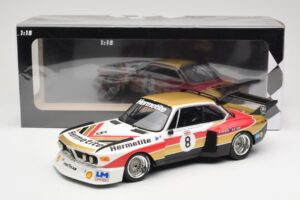 BMW 3.5 CSL E9 Hermetite #8 J. Fitzpatrick / T. Walkinshaw 1000 km Nurburgring 1976 Minichamps 1:18 155762608 Metal - imaginea 6 din 6