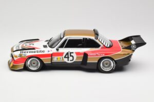 BMW 3.5 CSL E9 #45 Hermetite T. Walkinshaw / J. Fitzpatrick 24 Hours of Le Mans 1976 Minichamps 1:18 155762645 Metal - imaginea 3 din 6