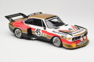 BMW 3.5 CSL E9 #45 Hermetite T. Walkinshaw / J. Fitzpatrick 24 Hours of Le Mans 1976 Minichamps 1:18 155762645 Metal - imaginea 4 din 6