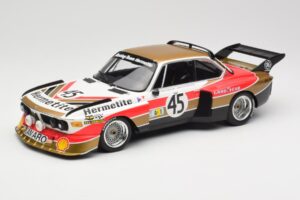 BMW 3.5 CSL E9 #45 Hermetite T. Walkinshaw / J. Fitzpatrick 24 Hours of Le Mans 1976 Minichamps 1:18 155762645 Metal