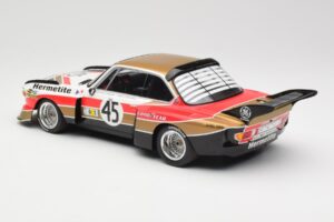 BMW 3.5 CSL E9 #45 Hermetite T. Walkinshaw / J. Fitzpatrick 24 Hours of Le Mans 1976 Minichamps 1:18 155762645 Metal - imaginea 5 din 6