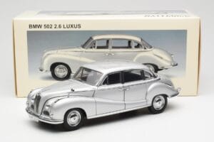 BMW 502 2.6 Luxus Super Argintiu AUTOart 1:18 70593 Metal - imaginea 8 din 8