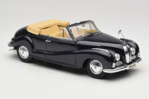 BMW 502 Cabriolet Negru Maisto 1:18 31817 Metal - imaginea 6 din 8