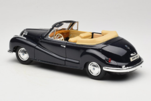 BMW 502 Cabriolet Negru Maisto 1:18 31817 Metal - imaginea 7 din 8