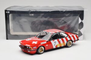 BMW 635 CSi E24 #7 BMW Italia G. Brancatelli / H. Kelleners Brno Grand Prix 1984 Minichamps 1:18 155842507 Metal - imaginea 6 din 6