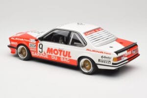 BMW 635 CSi E24 #9 Hollinger / P. Giroix Garage du Bac 24 Hours of Spa 1984 Minichamps 1:18 155842509 Metal - imaginea 5 din 6