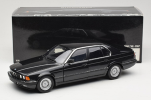 BMW 730i E32 Black Metallic Minichamps 1:18 100023002 Metal - imaginea 8 din 8