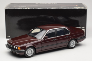 BMW 730i E32 Red Metallic Minichamps 1:18 100023001 Metal - imaginea 8 din 8