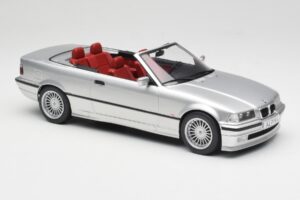 BMW Alpina B3 E36 3.2 Cabriolet Arctic Silver MCG 1:18 MCG18322 Metal - imaginea 6 din 8