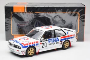 BMW E30 M3 #20 M. Duez / A. Lopes 1000 Lakes Rally 1989 IXO 1:18 18RMC132 Metal - imaginea 6 din 6