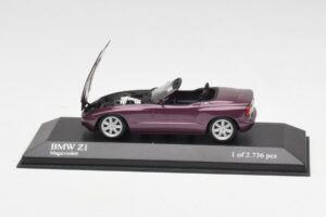 BMW Z1 E30 Violet Metalizat Minichamps 1:43 400020101 Metal - imaginea 4 din 5