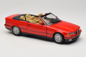 BMW 3 Series E36 Cabriolet Roșu UT Models 1:18 BMW005 Metal - imaginea 6 din 8