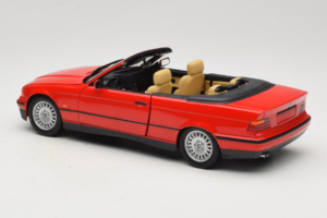 BMW 3 Series E36 Cabriolet Roșu UT Models 1:18 BMW005 Metal - imaginea 7 din 8