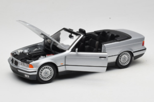 BMW 3 Series E36 Cabriolet Argintiu UT Models 1:18 BMW008 Metal - imaginea 2 din 8