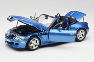 BMW Z3 E36 M Roadster Estoril Blue Bburago 1:18 3349-M1 Metal - imaginea 2 din 8
