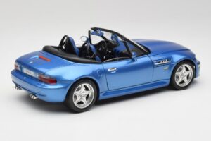 BMW Z3 E36 M Roadster Estoril Blue Bburago 1:18 3349-M1 Metal - imaginea 3 din 8
