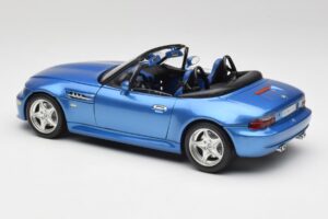 BMW Z3 E36 M Roadster Estoril Blue Bburago 1:18 3349-M1 Metal - imaginea 7 din 8