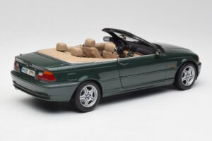 BMW 3 E46 Cabriolet Verde Kyosho 1:18 80430009757 Metal - imaginea 3 din 8
