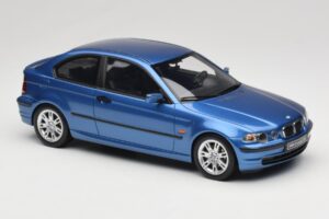 BMW 318ti E46 Compact Estoril Blue Otto 1:18 OT462 Rășină - imaginea 4 din 6