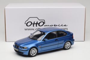 BMW 318ti E46 Compact Estoril Blue Otto 1:18 OT462 Rășină - imaginea 6 din 6