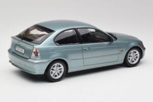 BMW 325Ti E46 Compact Albastru Deschis Metalizat Kyosho 1:18 80430024439 Metal - imaginea 3 din 8