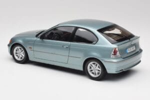 BMW 325Ti E46 Compact Albastru Deschis Metalizat Kyosho 1:18 80430024439 Metal - imaginea 7 din 8