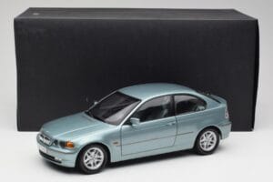 BMW 325Ti E46 Compact Albastru Deschis Metalizat Kyosho 1:18 80430024439 Metal - imaginea 8 din 8