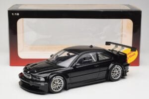 BMW M3 GTR E46 Plain Body Jet Negru AUTOart 1:18 80447 Metal - imaginea 6 din 6