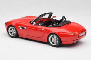 BMW Z8 E52 Roadster Roșu Aprins Bburago 1:18 12032 Metal - imaginea 7 din 8