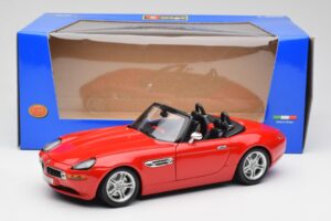 BMW Z8 E52 Roadster Roșu Aprins Bburago 1:18 12032 Metal - imaginea 8 din 8