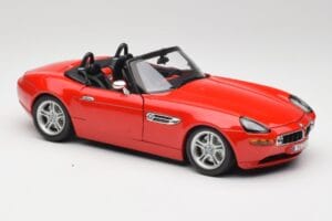BMW Z8 E52 Roșu Bburago 1:18 Z8001 Metal - imaginea 6 din 8
