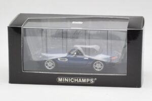 BMW Z8 E52 Topaz Albastru Minichamps 1:43 431028740 Metal - imaginea 5 din 5