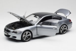 BMW M6 E63 Silver Gri Kyosho 1:18 08703GR Metal - imaginea 2 din 8