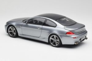 BMW M6 E63 Silver Gri Kyosho 1:18 08703GR Metal - imaginea 7 din 8