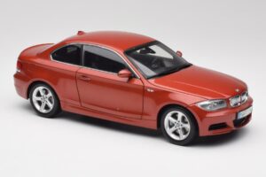 BMW 1 E82 Coupe Portocaliu Kyosho 1:18 80430427064 Metal - imaginea 6 din 8