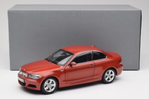 BMW 1 E82 Coupe Portocaliu Kyosho 1:18 80430427064 Metal - imaginea 8 din 8