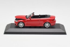 BMW Seria 1 E88 Cabriolet Roșu Carmin Minichamps 1:43 431026230 Metal - imaginea 5 din 5