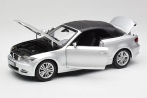 BMW 135i E88 Cabriolet Titan Argintiu Kyosho 1:18 80430427021 Metal - imaginea 2 din 8