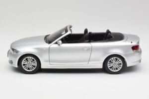 BMW 135i E88 Cabriolet Titan Argintiu Kyosho 1:18 80430427021 Metal - imaginea 4 din 8