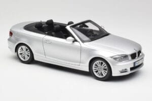 BMW 135i E88 Cabriolet Titan Argintiu Kyosho 1:18 80430427021 Metal - imaginea 6 din 8